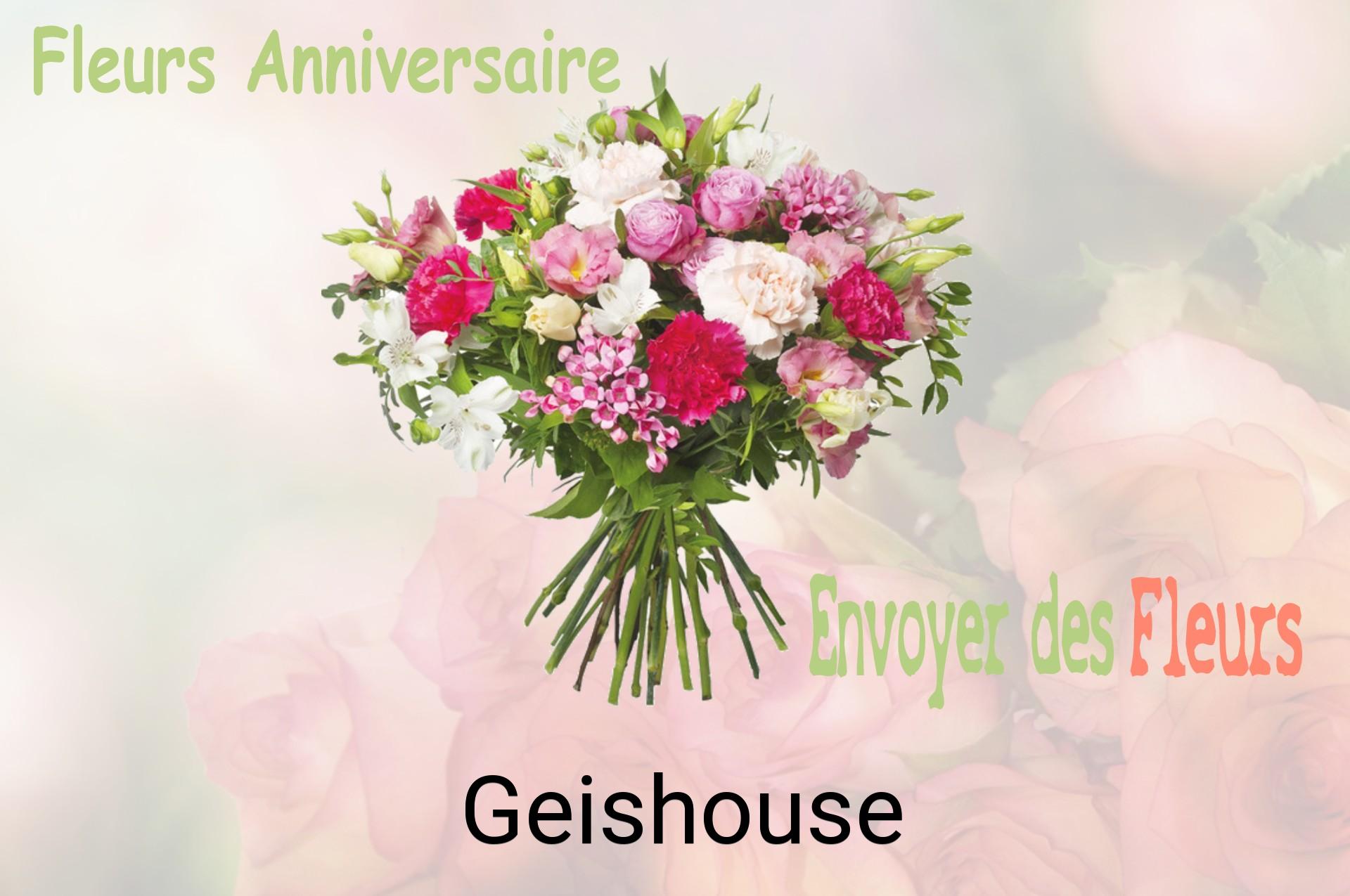 Bouquet de fleurs d’anniversaire livré à Geishouse